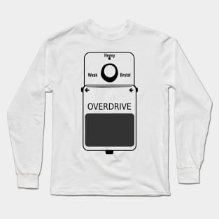 Guitar Stompbox Overdrive Brutal Long Sleeve T-Shirt